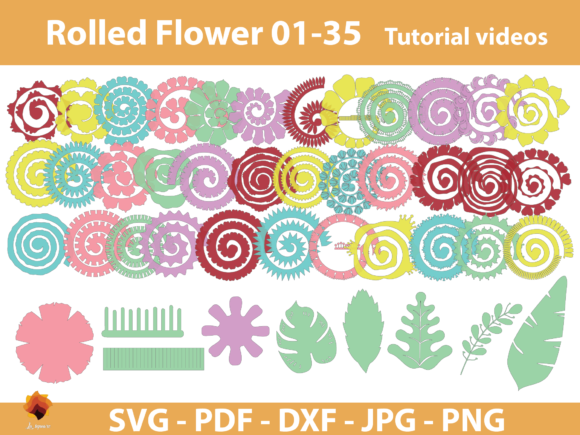 35 Rolled Flower Paper Flower Templates: The Ultimate Resource for Custom Decor