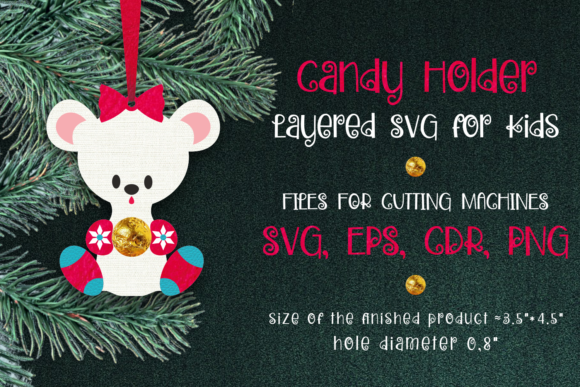 Candy Holder Christmas Ornament Polar Be