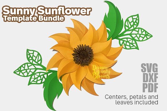 Paper Sunny Sunflower Template for Creative Projects
