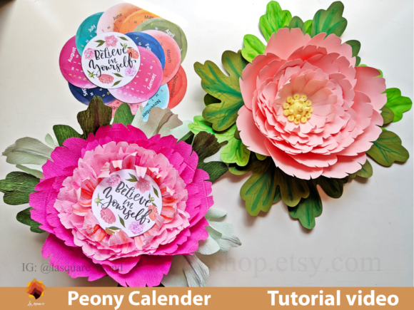Standing Peony Calendar, Peony Backdrop: The Ultimate Solution for Dynamic Floral Design