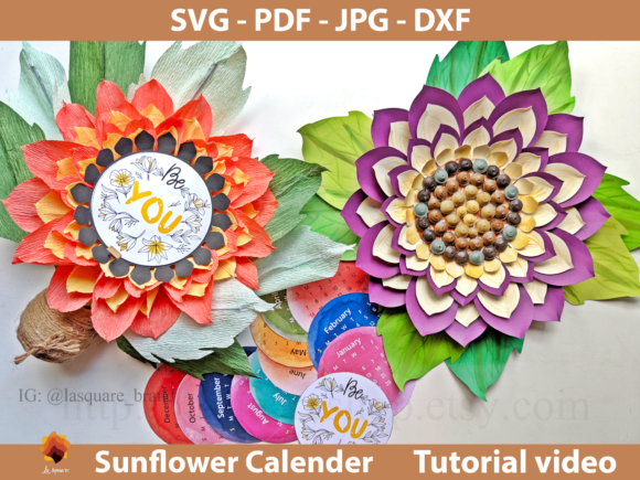 Sunflower Calendar, Sunflower Template: A Vibrant Design Resource